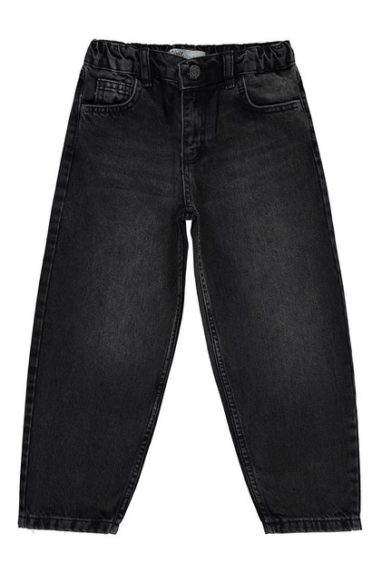 Elastic Waist Pants for 6-9 Years Old - Black
