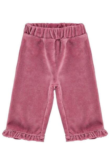 Striped Textured 6-18 Months Sweatpants - Pink