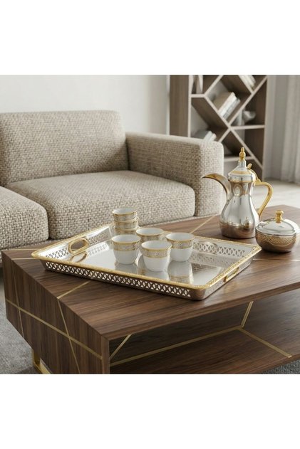 Serving Tray Silver-Gold-Medium Color