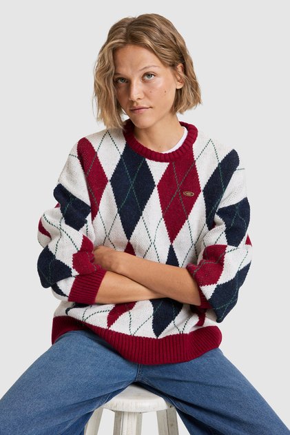 Women's Burgundy Sweater 50333079-Vr014