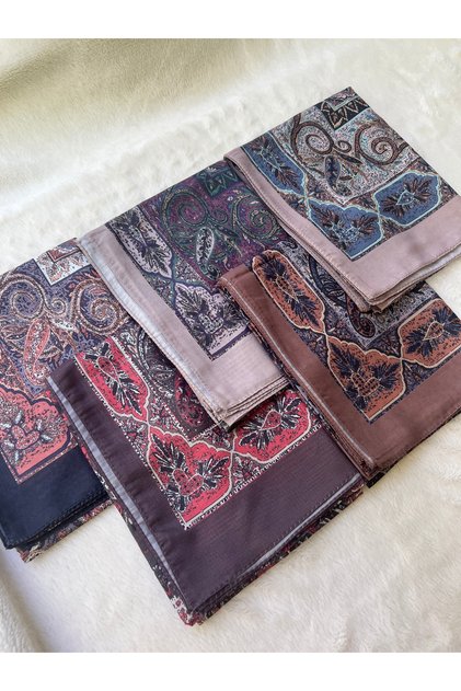 Hijab Patterned Soft Shawl Set of 5 Mixed Patterns