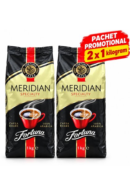 Pachet 2x 1kg cafea boabe Meridian