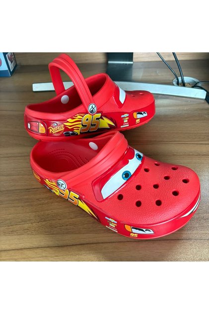 M4-22cm-Size 37 Adult Mcqueens Lightning Mcqueen Adult Summer Slippers Cars Shoes Outdoor Sandals Fi
