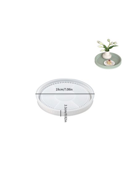 01 Round Foam Tray Silicone Mold, Storage Tray, Concrete Mold, DIY Bead Tray Mold, Epoxy Resin Sheet