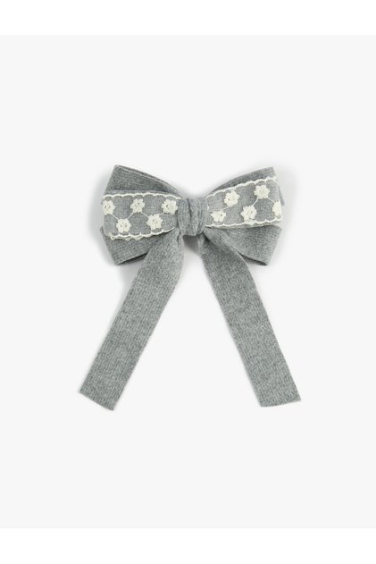 Lace Detailed Bow Buckle