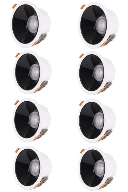 Anti-Glare Led Spotlight 7W 7cm Yellow Light