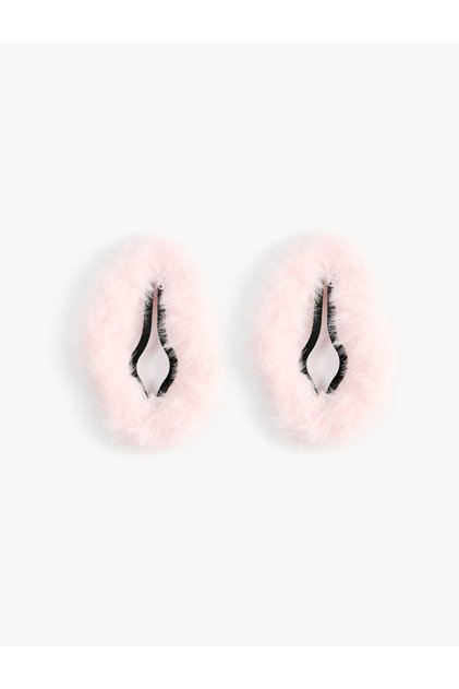 Plush Detailed Snap Buckle Set of 2