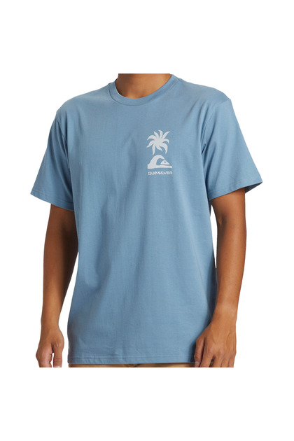 Tropical Breeze Erkek Mavi Günlük Stil T-shirt Aqyzt09562-w12