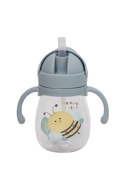 كوب ماء BEE Baby مع مصاصة لطيفة مضادة للاختناق للأطفال في رياض الأطفال مع كرة جاذبية Duckbil