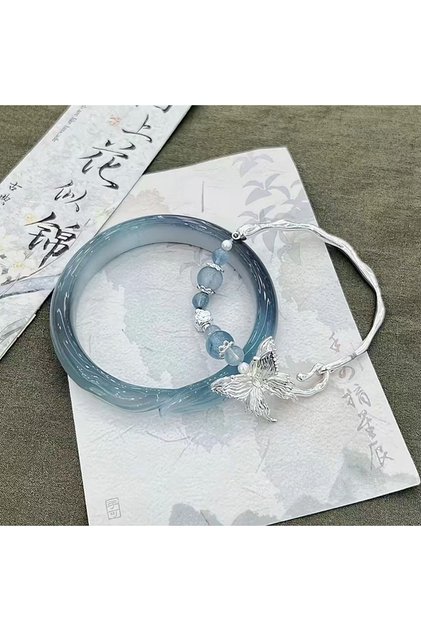 A1 2Pcs Exquisite Chinese Style Tassels Bracelet For Women Girls Versatile Ancient Style Bracelet Je