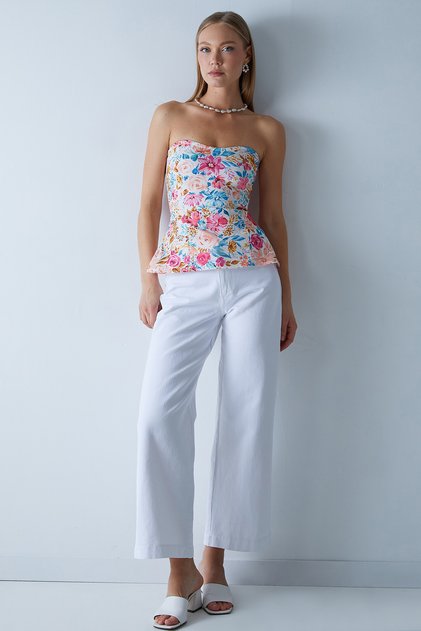 Double Buttoned Gabardine Trousers