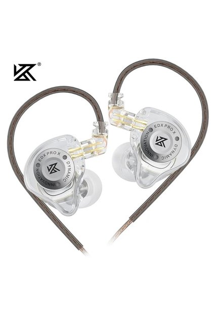 EDXProX Clear NOMIC KZ EDX PRO X Wired Earphones HIFI Stereo Bass Music Earbuds In Ear Sport Headpho