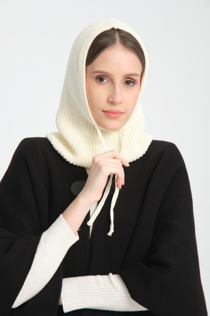 Adjustable Knitwear Thick Knit Cap, Balaclava, Knitwear Cap, Beanie, Hooded Cap, Knitwear Knit