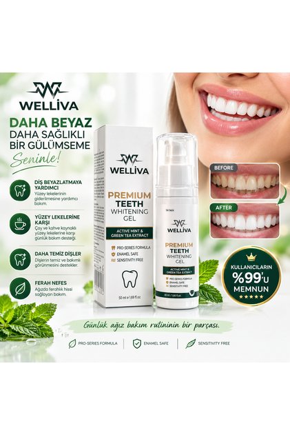 Diş Beyazlatıcı Yeşil Jel 50 ml – Diş Bakım ve Beyazlatıcı Jel