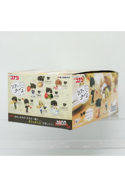 8Pcs Aset Re-Ment Detective Conan Blind Box Toys Cafe Lounge Bar Food Scene Anime Figure Doll Gifts