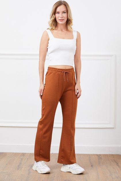 Beli Tie-Waist Flared Sweatpants