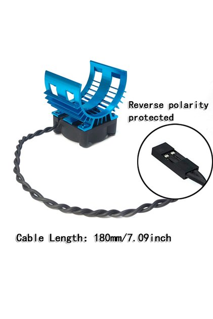 6108 blue YSIDO RC Electric Car 540 550 3650 3660 3665 Brushless Motor Heatsink Cover Cooling Fan fo
