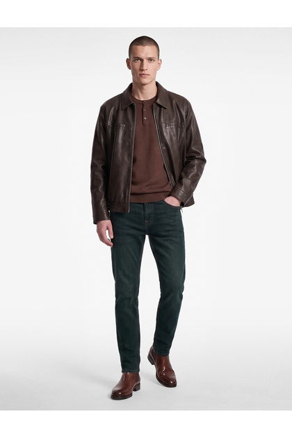 Cotton Pocket Regular Waist Slim Fit Jean Trousers - Brad Jean