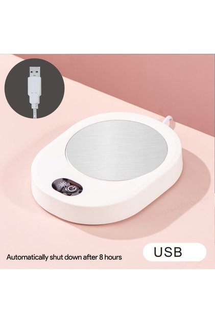 HG-01-W Cup Warmer Thermostatic Temperature for Coffee Milk Tea Water DC 5V USB Heating Pad Mug Heat