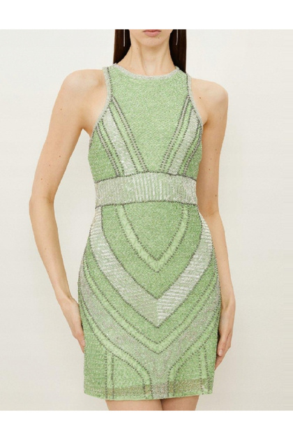 Rochie scurta, Verde