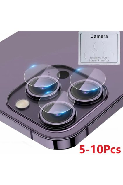 Lens Soft Glass 5Pcs For iPhone 15 Pro 5-10Pcs iPhone 15 14 13 12 11 Pro Max Camera Lens Screen Prot