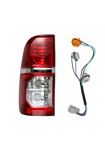 1Pc Left 1Pc Tail Light Assembly With Wires For Toyota Hilux 2005 2006 2007 2008 2009-2015 Rear Tail