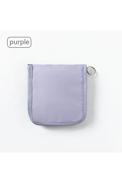 purple Mini Medical Pouch Portable Foldable Large Opening with Zip Sort First Aid Kit Outdoor Travel
