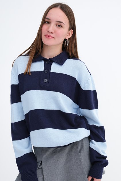 Striped Knitwear Sweater K3577