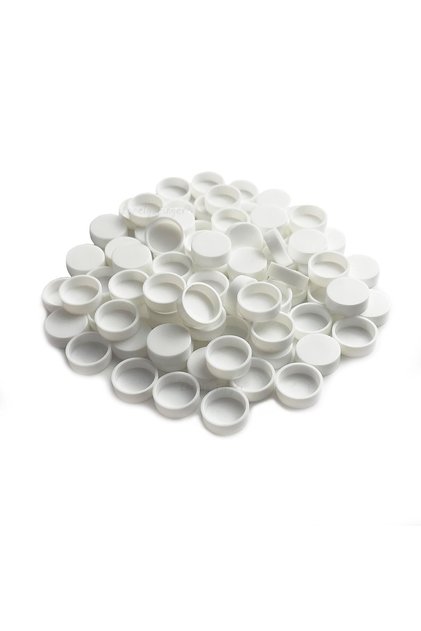 200PCS 0.6ml White 50/100/200 PCS Empty Round Watercolor Pans – 0.6ML White Plastic Mini Paint Pans
