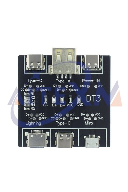 DT3 Detection Board DT3 Data Cable Detection Board Type-C Micro USB C Cable Tester Short Circuit On