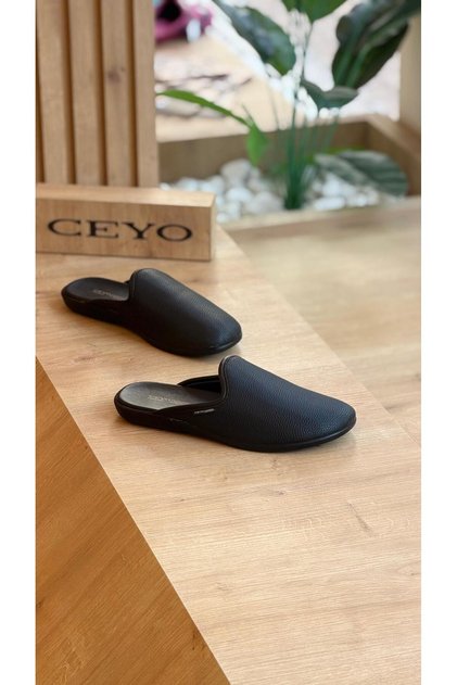 Pierro-10, Black Men's Slippers