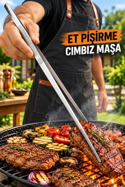 30 cm Stainless Steel Meat Tongs for Cooking, Grilling, Barbecue, Fish Filleting, and Cake Decorating.
