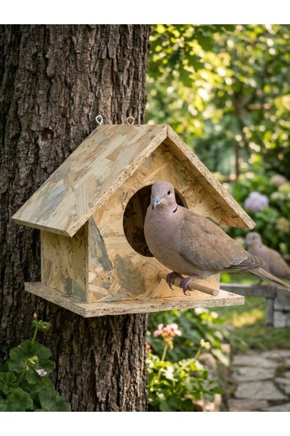 Wooden Dove Pigeon Bird Nest Outdoor Waterproof 20X25 cm