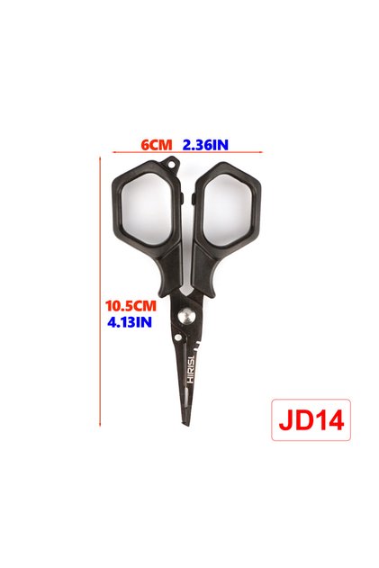 JD14 Fishing Line Cutter Braid Scissors, Anti-Rust Blades, Comfort Anti-Slip Handle fo