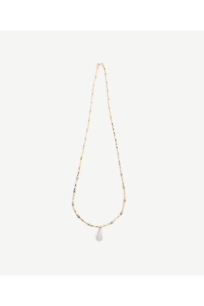 Long Necklace with Hematite Content