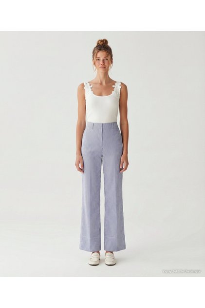 Straight High Waist Pants