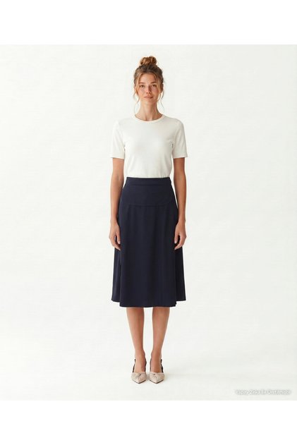 Flared Regular Waist Skirt