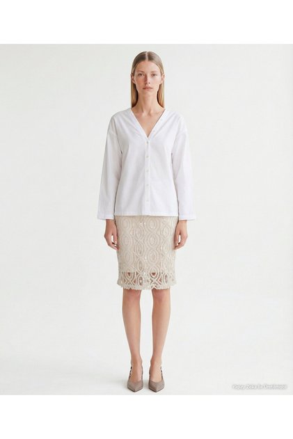 Regular V-Neck Long Sleeve Shirt