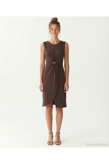 Tight Crew Neck Sleeveless Dress
