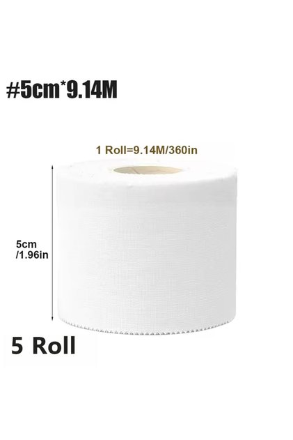 5pcs 5cm 9.14m 5 Rolls of Waterproof Adhesive Tape Sport Muscle Support Bandage Elastic Physio Tape
