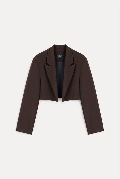 Crop blazer ceket