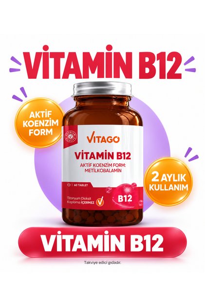 Premium Vitamin B12 Tablet Food Supplement 60's