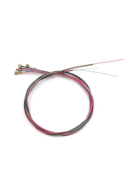 A Miwayer Set of 6 Acoustic Guitar Strings, E-A Rainbow Colors, for Folk Acoustic Guitar, Classical