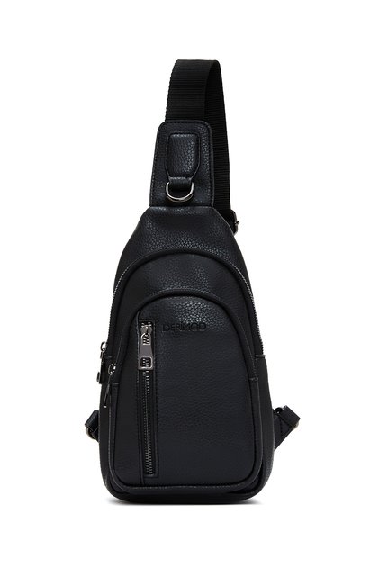 Men's Black Crossbody Bag 22Sbd3501Ft