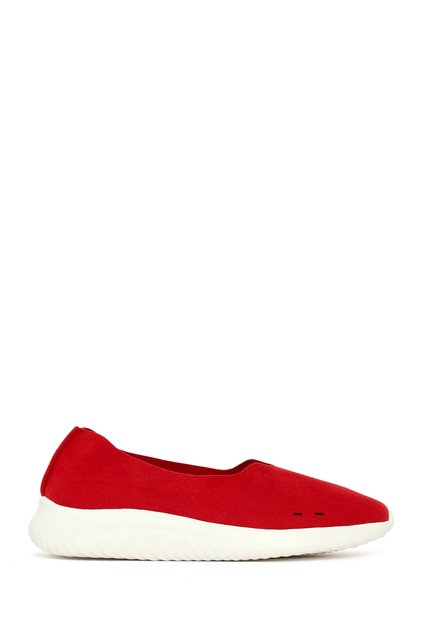 Women's Red Thick Soled Suede Shoes 26Pfe494910
