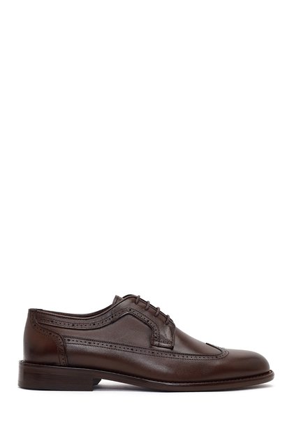 Men's Brown Lace-Up Leather Classic Shoes 26Sfd622218