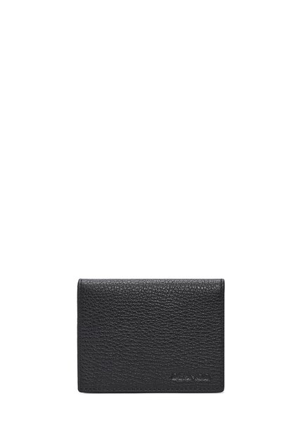 Men's Black Leather Wallet 000A2D3063Ft