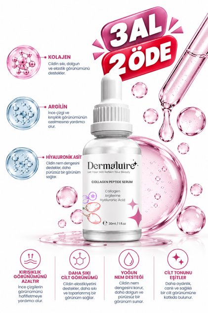 Anti-Aging Collagen Peptide Serum (Collagen, Argyle, Hyaluronic Acid) - 30ml