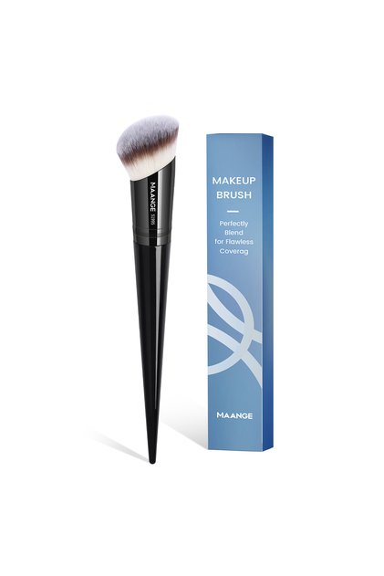 2 MAANGE Angle Top Makeup Brush Contouring Brush Foundation Powder Cosmetics Blending Soft Bristle .
