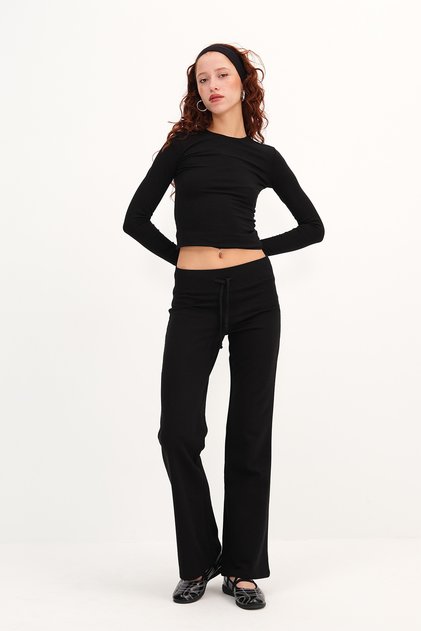 Elastic Waist Sweatpants Eşf12118